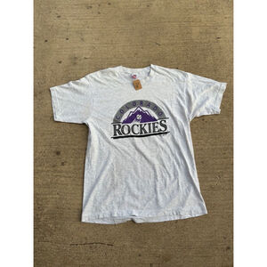 Unisex Gray Colorado Rockies T-Shirt - XL
